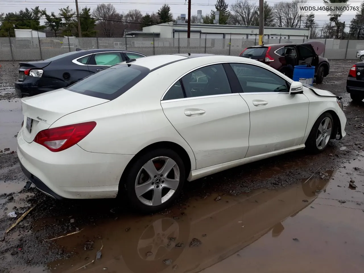 2018 Mercedes-Benz Cla 250 4Matic VIN: WDDSJ4GB6JN600763 Lot: 73566304