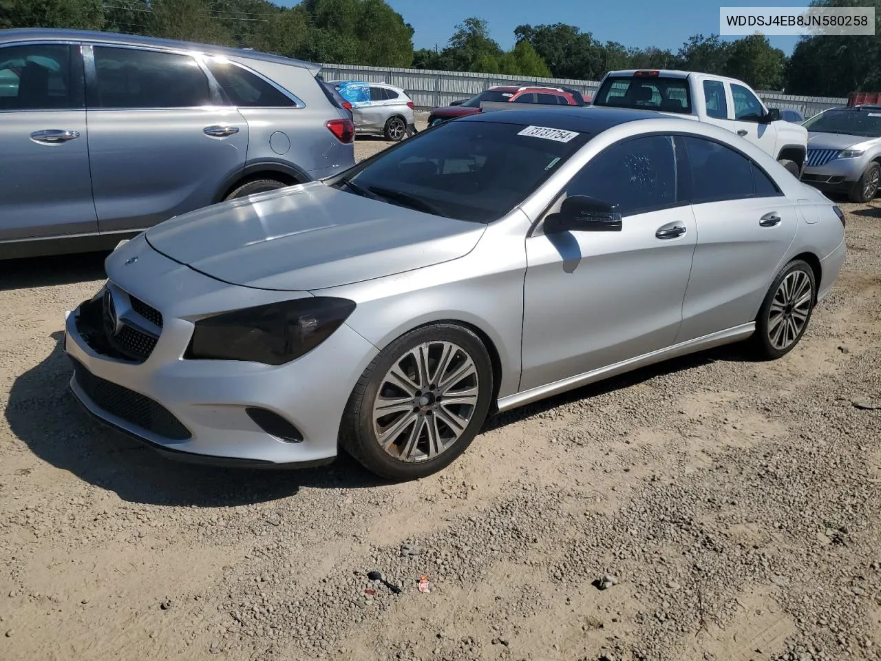 2018 Mercedes-Benz Cla 250 VIN: WDDSJ4EB8JN580258 Lot: 73737754