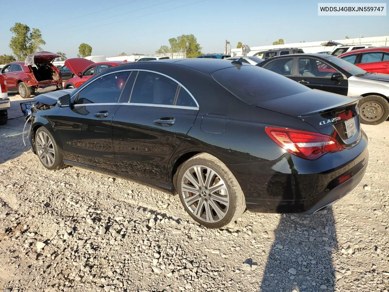 2018 Mercedes-Benz Cla 250 4Matic VIN: WDDSJ4GBXJN559747 Lot: 74149674