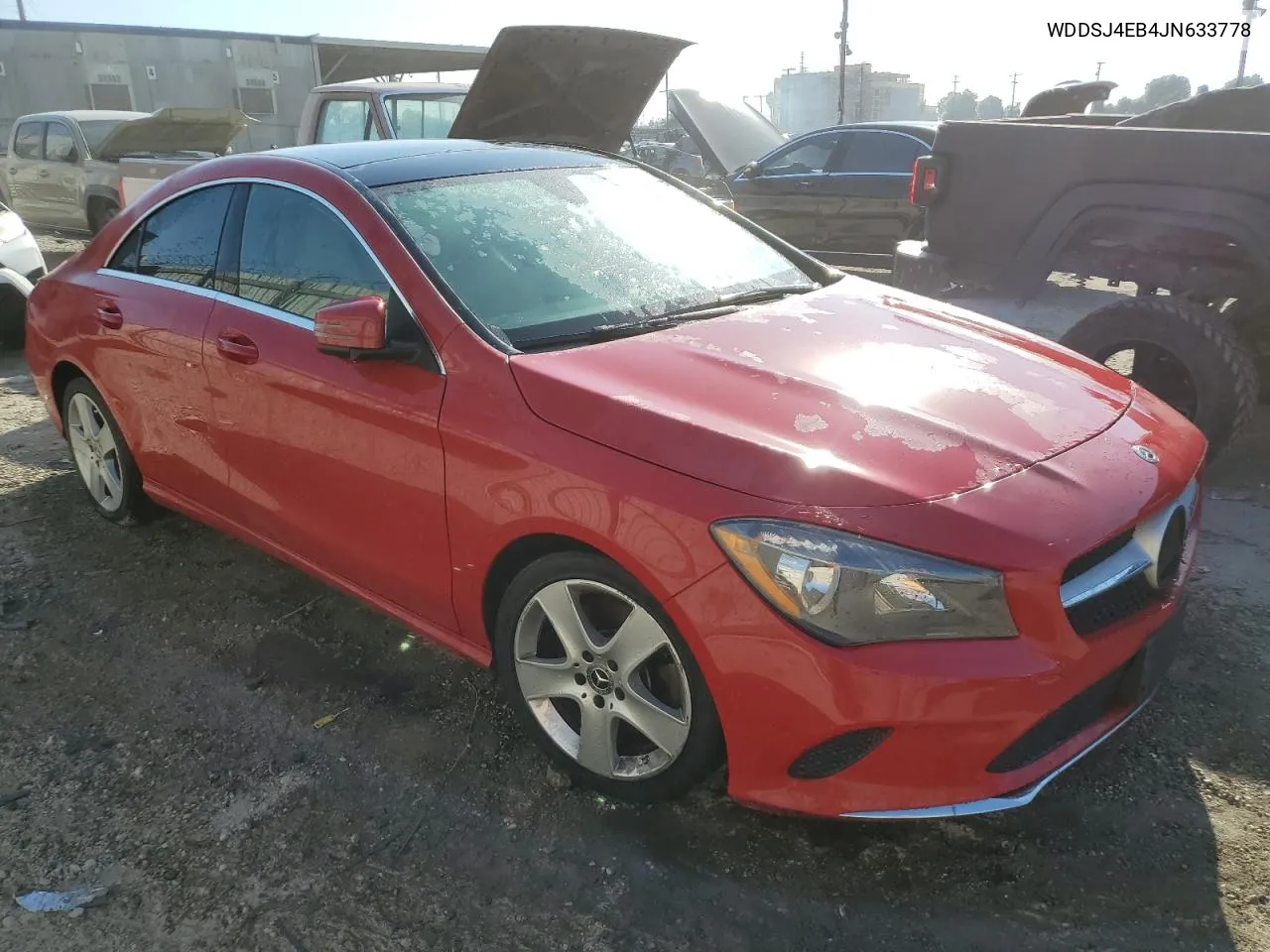 2018 Mercedes-Benz Cla 250 VIN: WDDSJ4EB4JN633778 Lot: 74582184