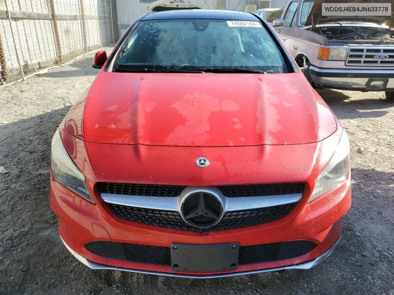 2018 Mercedes-Benz Cla 250 VIN: WDDSJ4EB4JN633778 Lot: 74582184