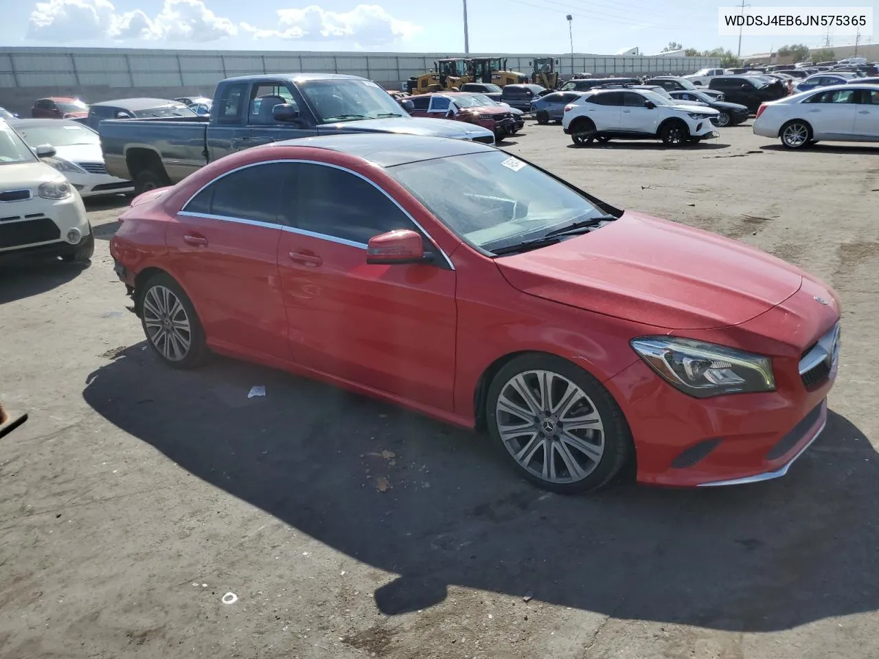 2018 Mercedes-Benz Cla 250 VIN: WDDSJ4EB6JN575365 Lot: 74625474