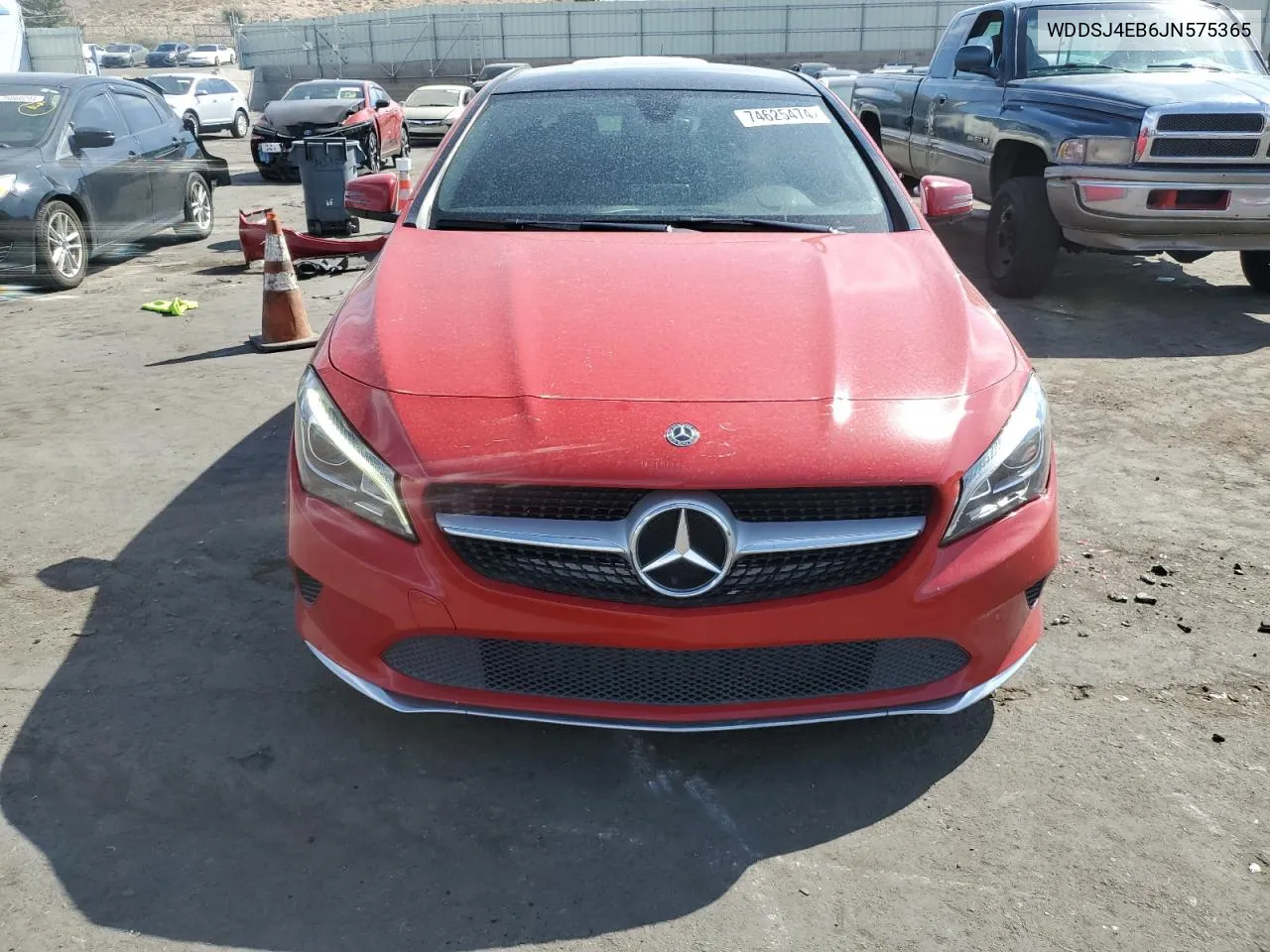 2018 Mercedes-Benz Cla 250 VIN: WDDSJ4EB6JN575365 Lot: 74625474