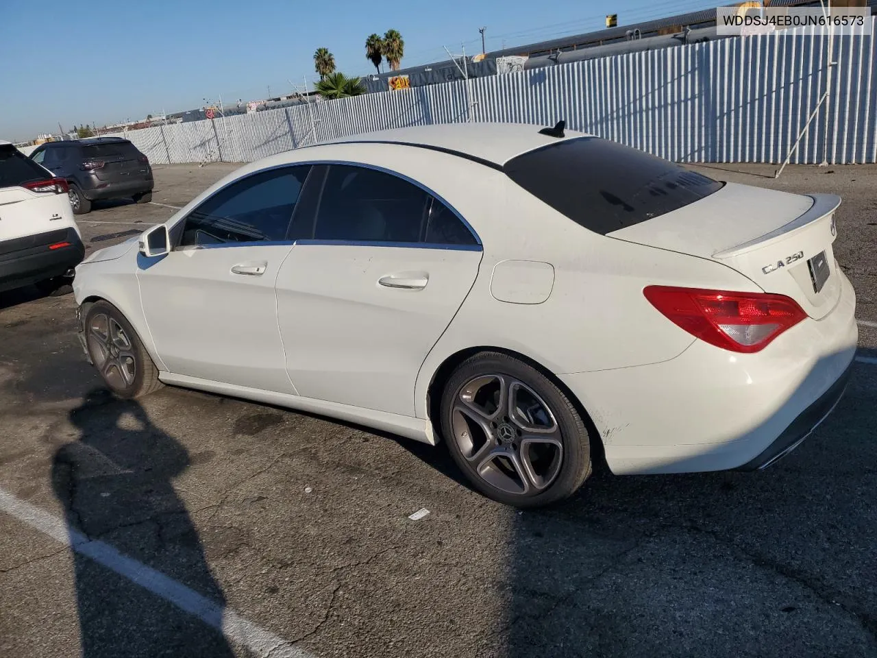 2018 Mercedes-Benz Cla 250 VIN: WDDSJ4EB0JN616573 Lot: 74825714