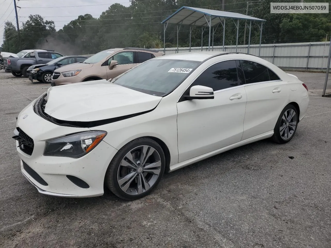 2018 Mercedes-Benz Cla 250 VIN: WDDSJ4EB0JN507059 Lot: 75126454