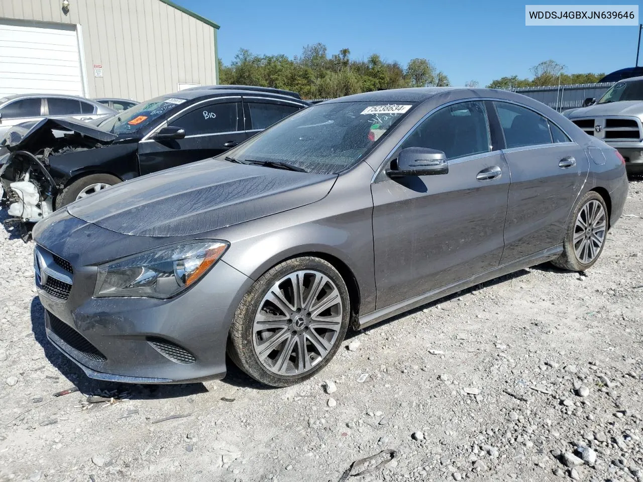 2018 Mercedes-Benz Cla 250 4Matic VIN: WDDSJ4GBXJN639646 Lot: 75238634