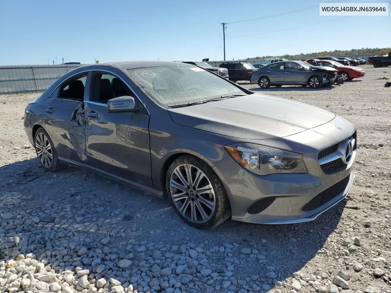 2018 Mercedes-Benz Cla 250 4Matic VIN: WDDSJ4GBXJN639646 Lot: 75238634