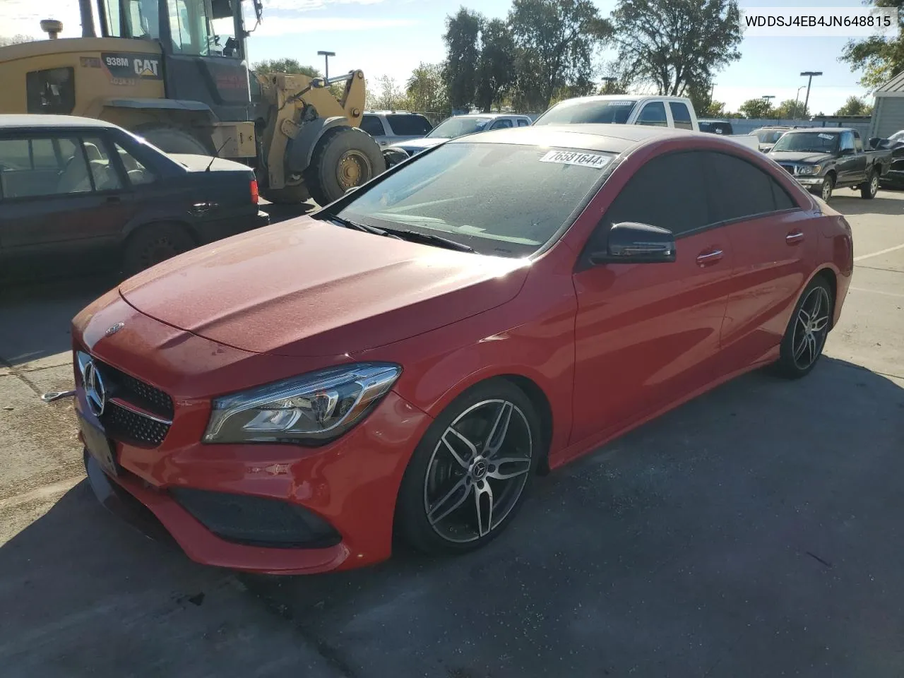 2018 Mercedes-Benz Cla 250 VIN: WDDSJ4EB4JN648815 Lot: 76581644