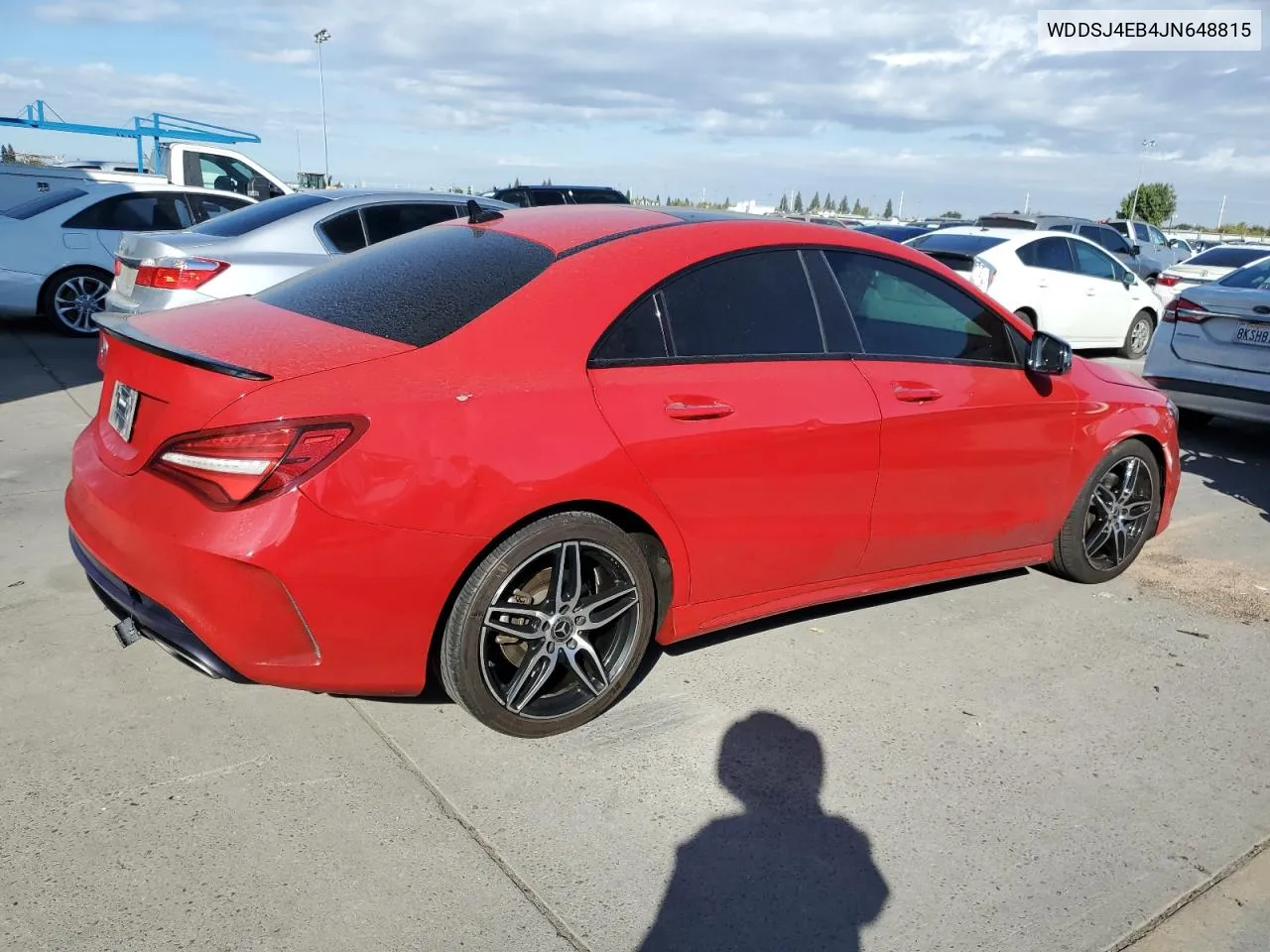 2018 Mercedes-Benz Cla 250 VIN: WDDSJ4EB4JN648815 Lot: 76581644