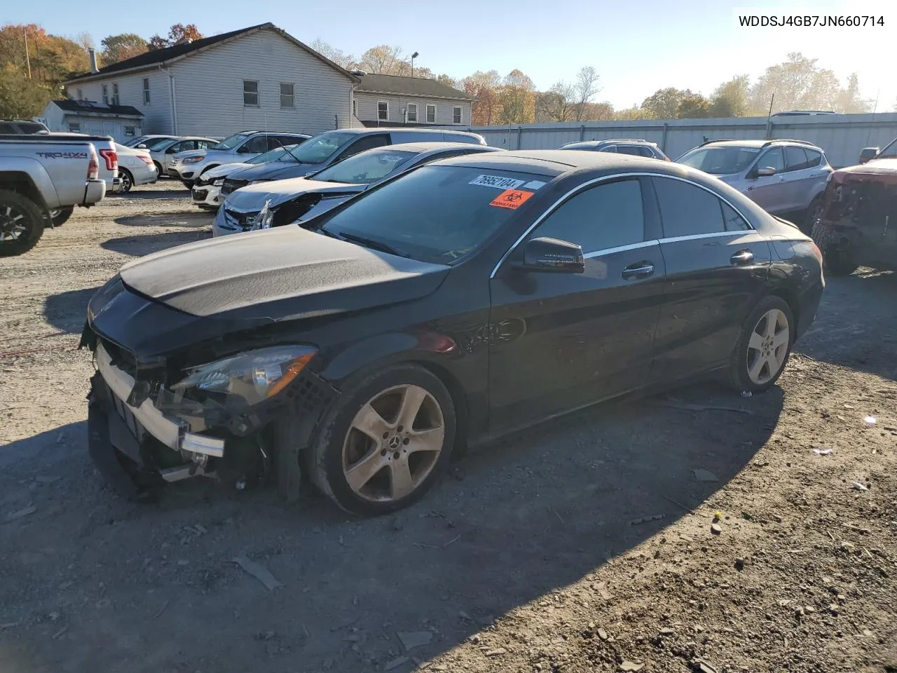 2018 Mercedes-Benz Cla 250 4Matic VIN: WDDSJ4GB7JN660714 Lot: 76952104