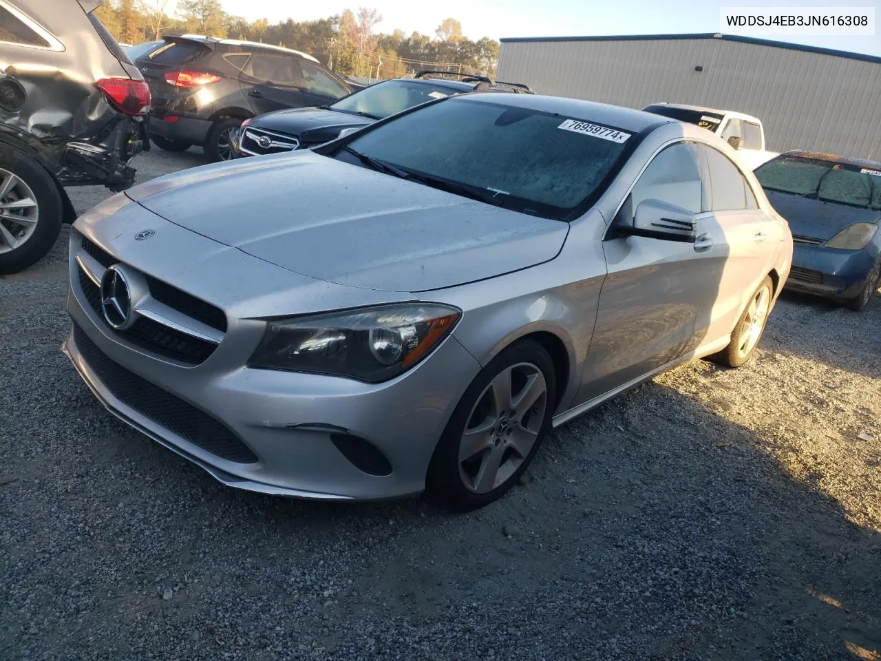 2018 Mercedes-Benz Cla 250 VIN: WDDSJ4EB3JN616308 Lot: 76959774