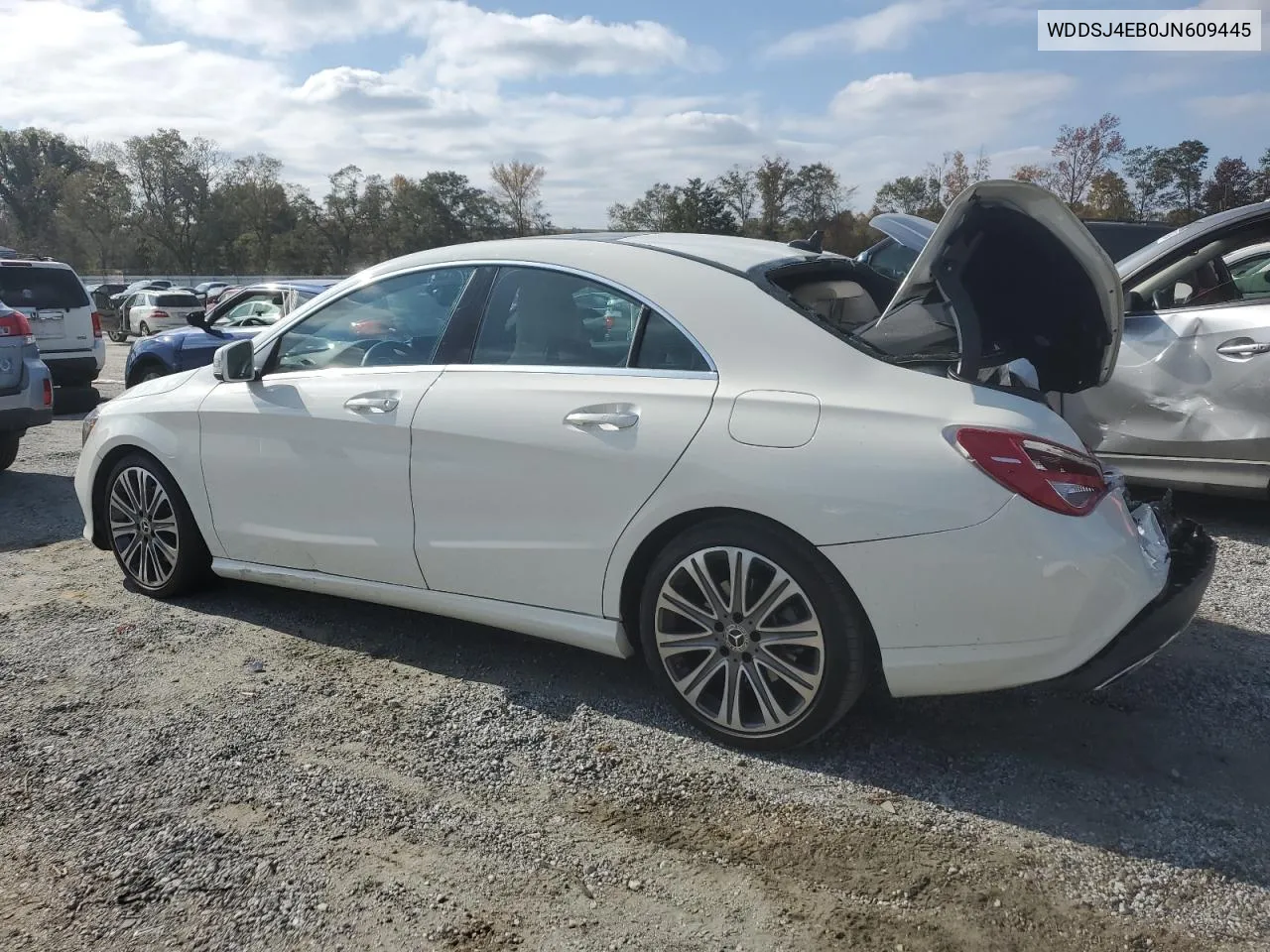 2018 Mercedes-Benz Cla 250 VIN: WDDSJ4EB0JN609445 Lot: 77212764