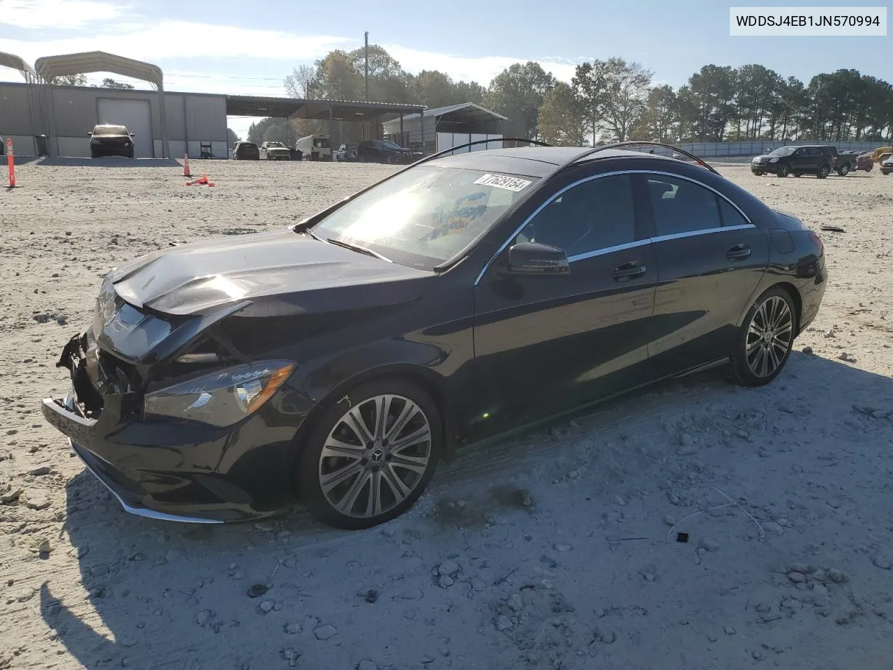 2018 Mercedes-Benz Cla 250 VIN: WDDSJ4EB1JN570994 Lot: 77629154