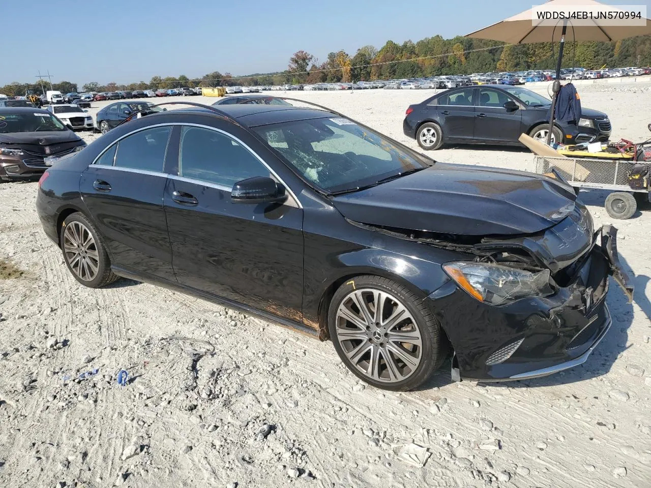 2018 Mercedes-Benz Cla 250 VIN: WDDSJ4EB1JN570994 Lot: 77629154