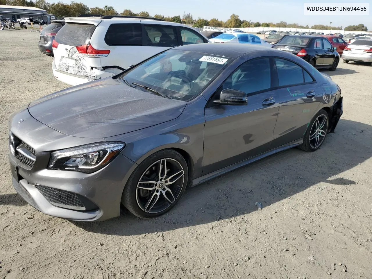 2018 Mercedes-Benz Cla 250 VIN: WDDSJ4EB1JN694456 Lot: 77881864