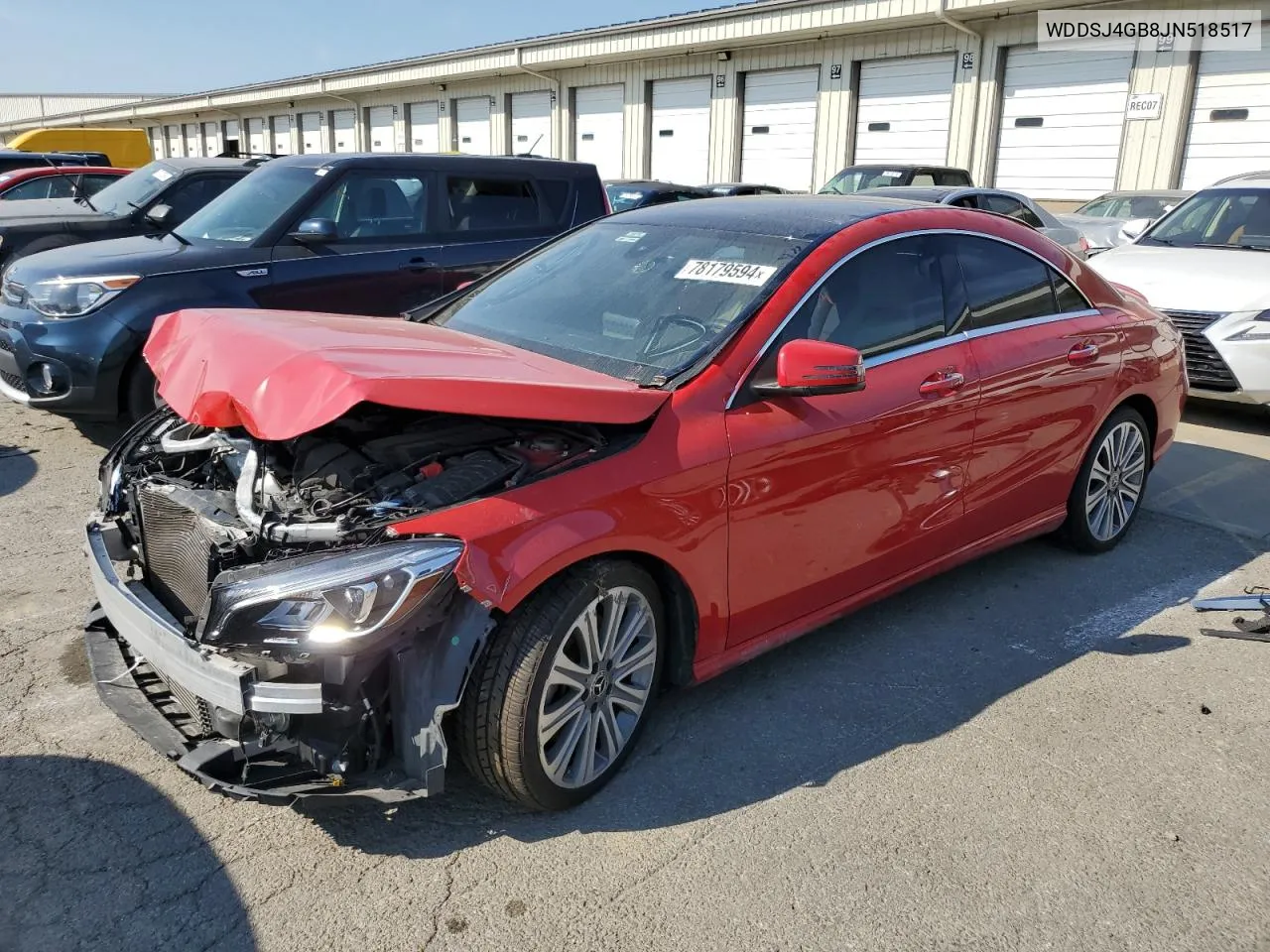 2018 Mercedes-Benz Cla 250 4Matic VIN: WDDSJ4GB8JN518517 Lot: 78179594