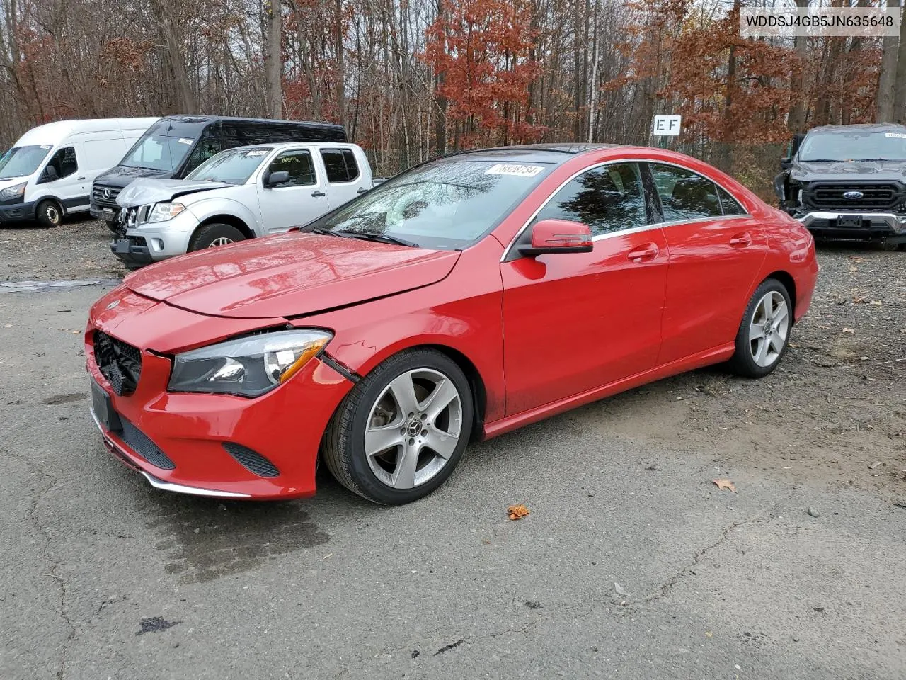 2018 Mercedes-Benz Cla 250 4Matic VIN: WDDSJ4GB5JN635648 Lot: 78828734