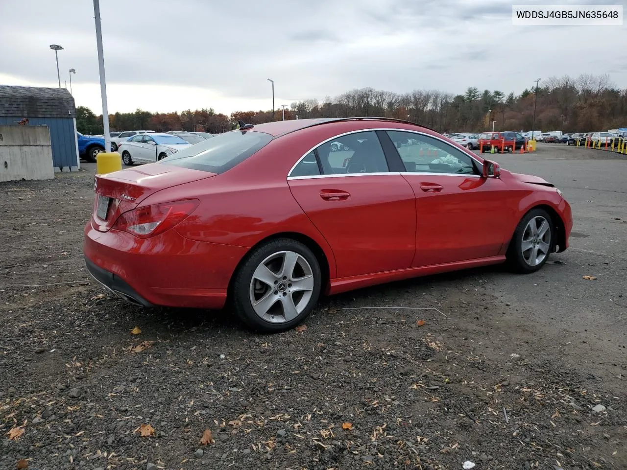 2018 Mercedes-Benz Cla 250 4Matic VIN: WDDSJ4GB5JN635648 Lot: 78828734