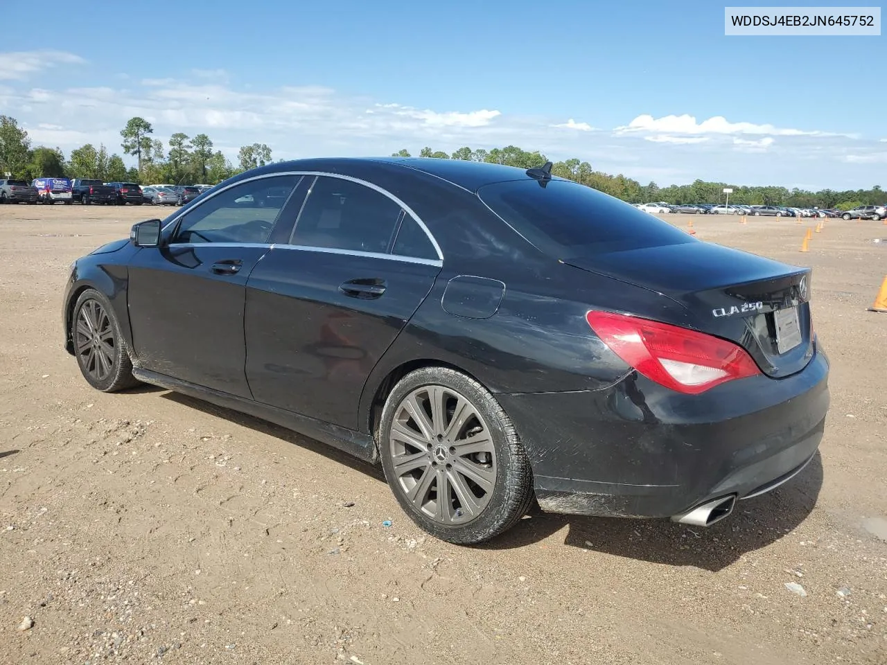 2018 Mercedes-Benz Cla 250 VIN: WDDSJ4EB2JN645752 Lot: 79671214