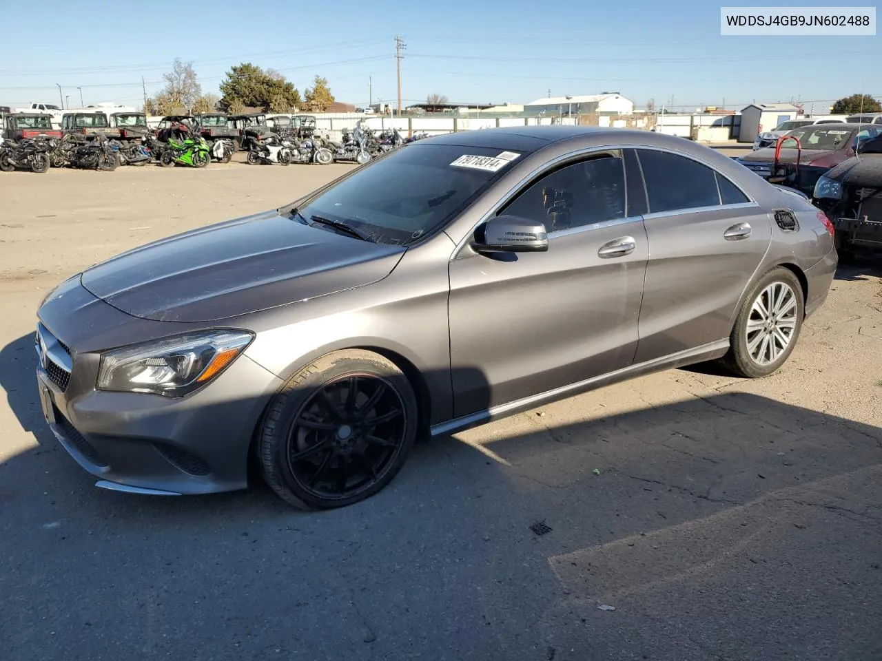 2018 Mercedes-Benz Cla 250 4Matic VIN: WDDSJ4GB9JN602488 Lot: 79718314