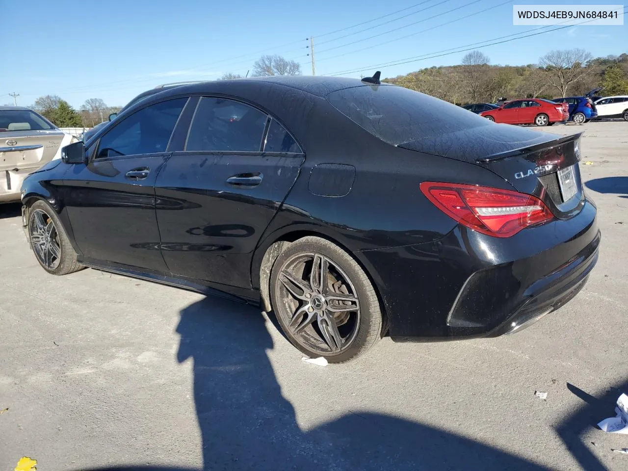 2018 Mercedes-Benz Cla 250 VIN: WDDSJ4EB9JN684841 Lot: 80293214