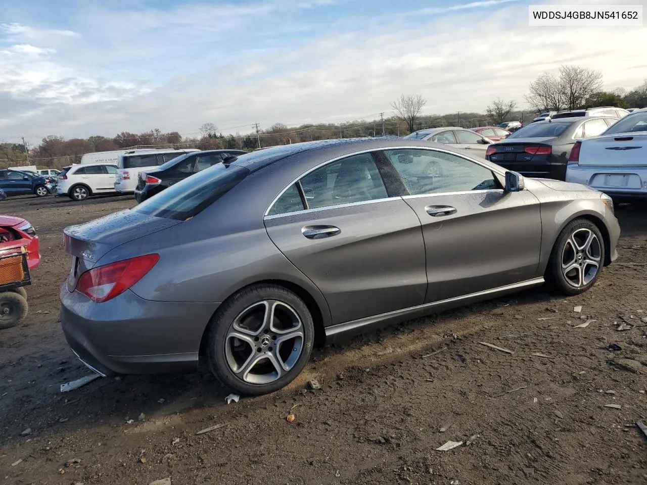 2018 Mercedes-Benz Cla 250 4Matic VIN: WDDSJ4GB8JN541652 Lot: 80424614