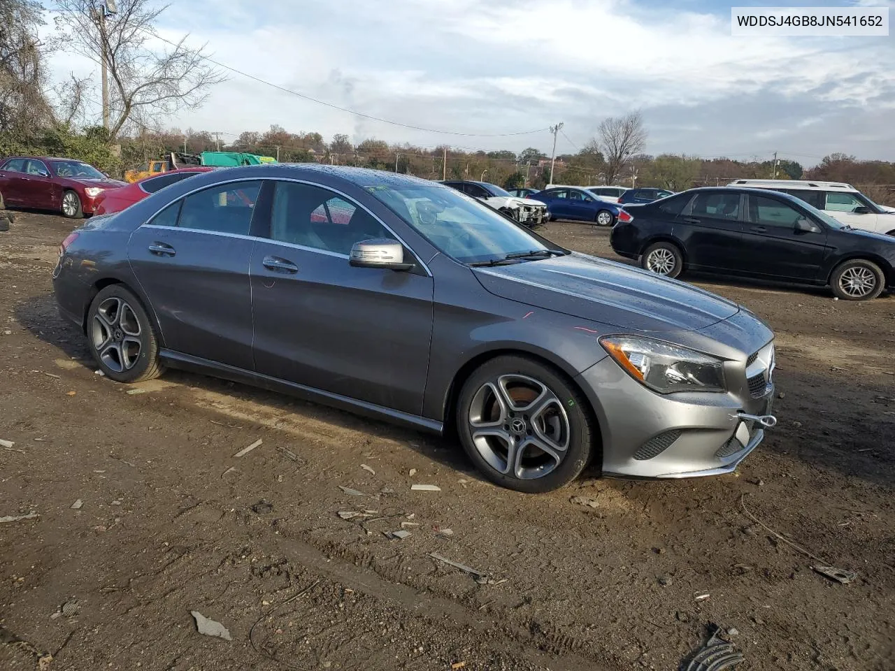 2018 Mercedes-Benz Cla 250 4Matic VIN: WDDSJ4GB8JN541652 Lot: 80424614