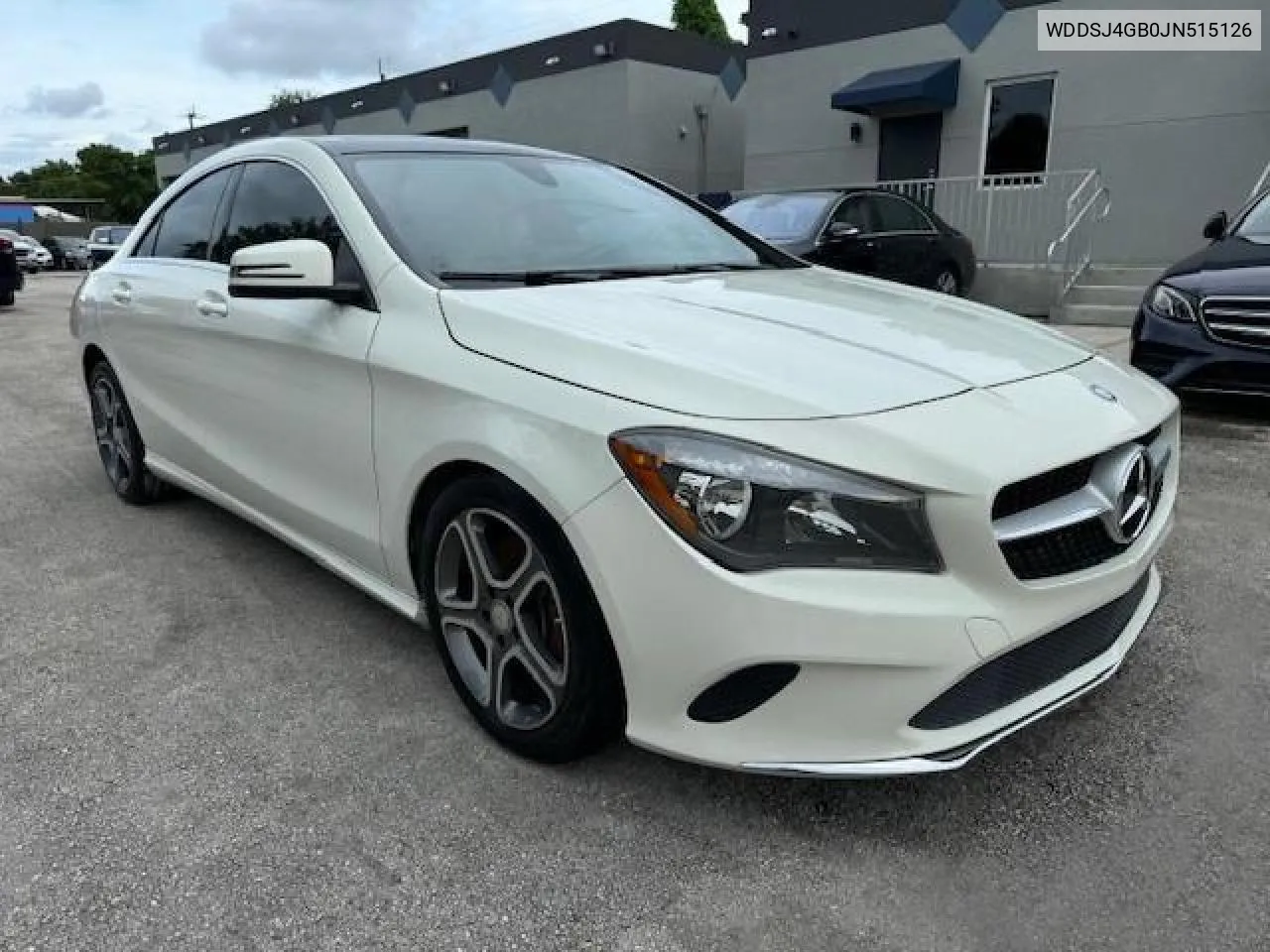 2018 Mercedes-Benz Cla 250 4Matic VIN: WDDSJ4GB0JN515126 Lot: 80802574