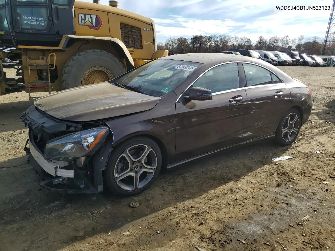 2018 Mercedes-Benz Cla 250 4Matic VIN: WDDSJ4GB1JN523123 Lot: 81049614