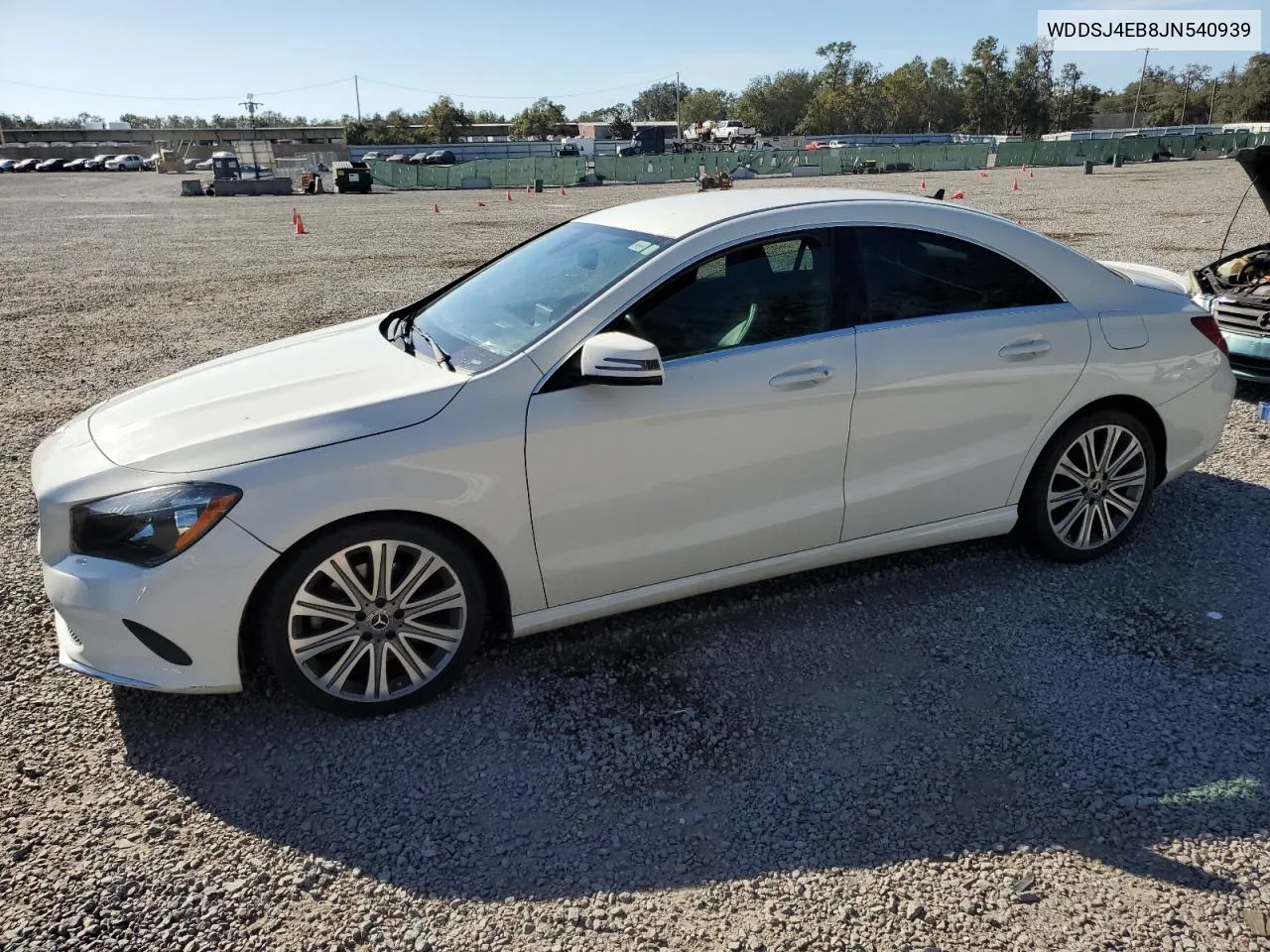 2018 Mercedes-Benz Cla 250 VIN: WDDSJ4EB8JN540939 Lot: 81331814