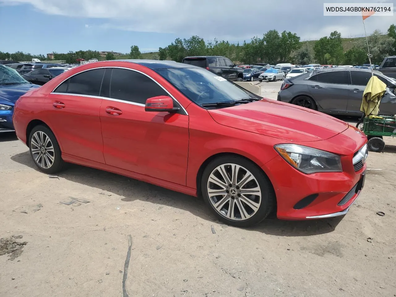 2019 Mercedes-Benz Cla 250 4Matic VIN: WDDSJ4GB0KN762194 Lot: 56840314