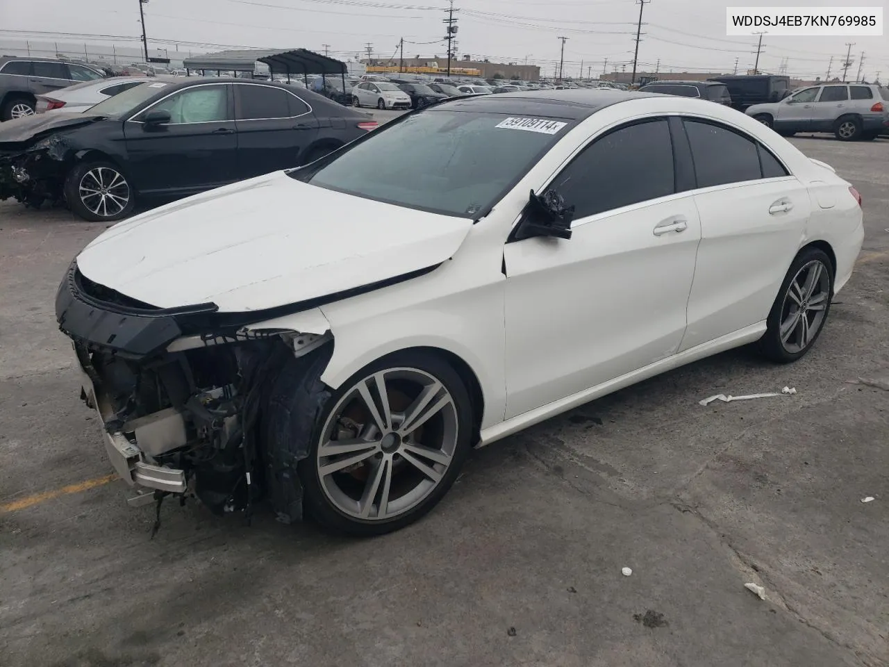 2019 Mercedes-Benz Cla 250 VIN: WDDSJ4EB7KN769985 Lot: 59109114