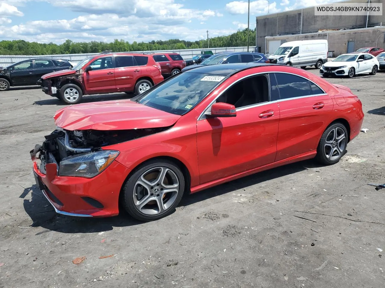 2019 Mercedes-Benz Cla 250 4Matic VIN: WDDSJ4GB9KN740923 Lot: 61532824