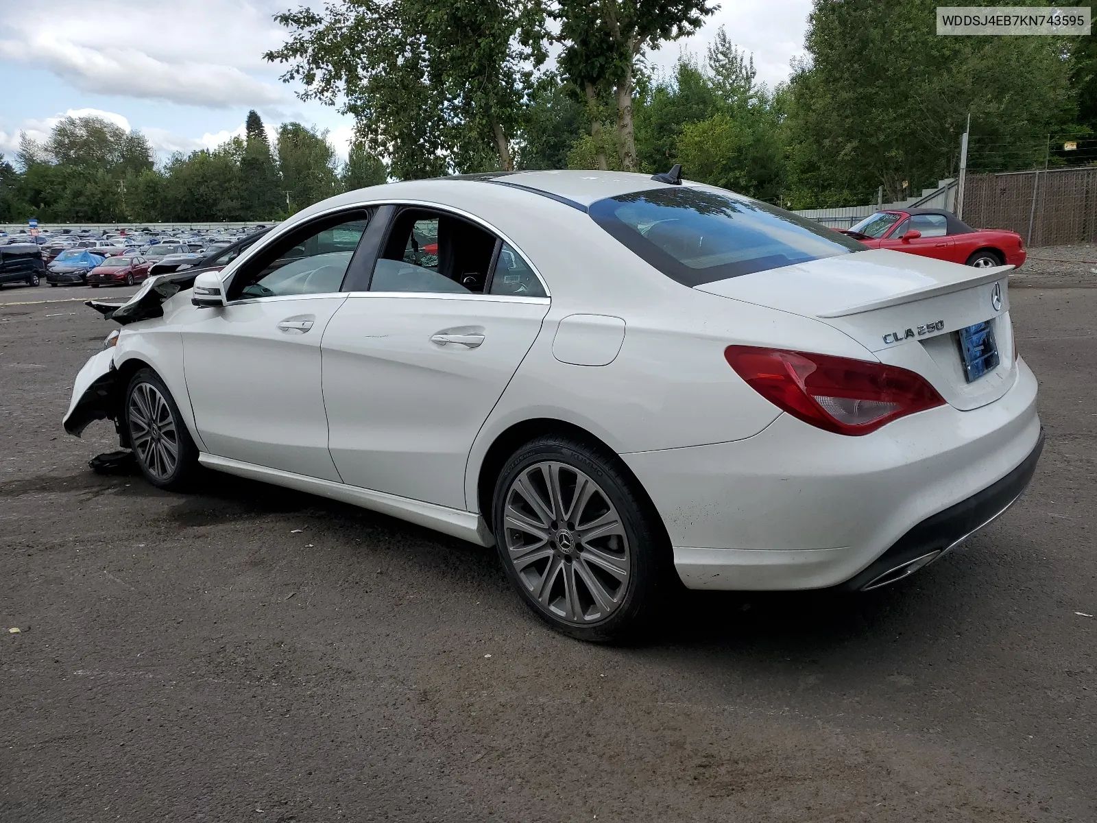 2019 Mercedes-Benz Cla 250 VIN: WDDSJ4EB7KN743595 Lot: 64848404