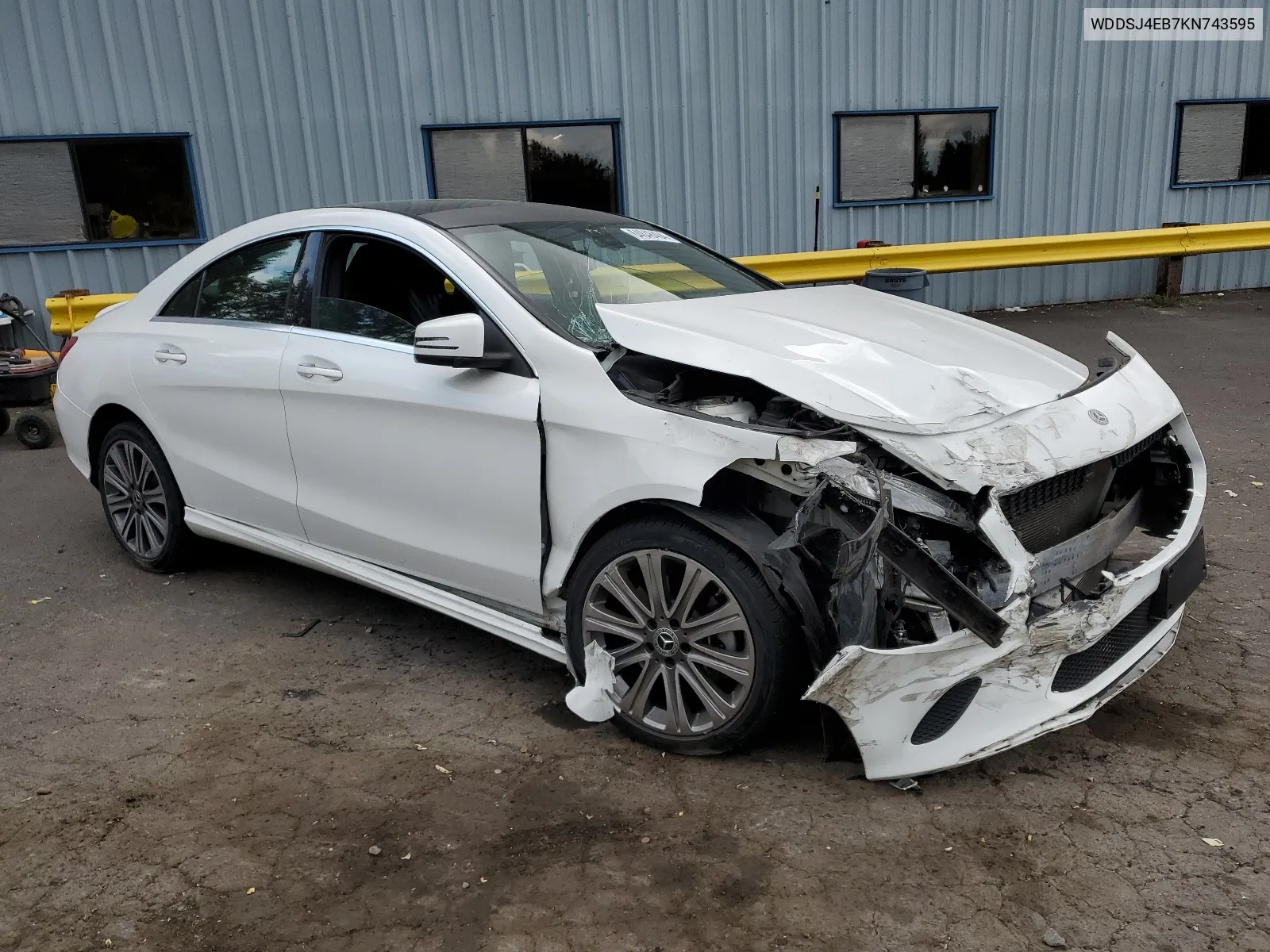 2019 Mercedes-Benz Cla 250 VIN: WDDSJ4EB7KN743595 Lot: 64848404