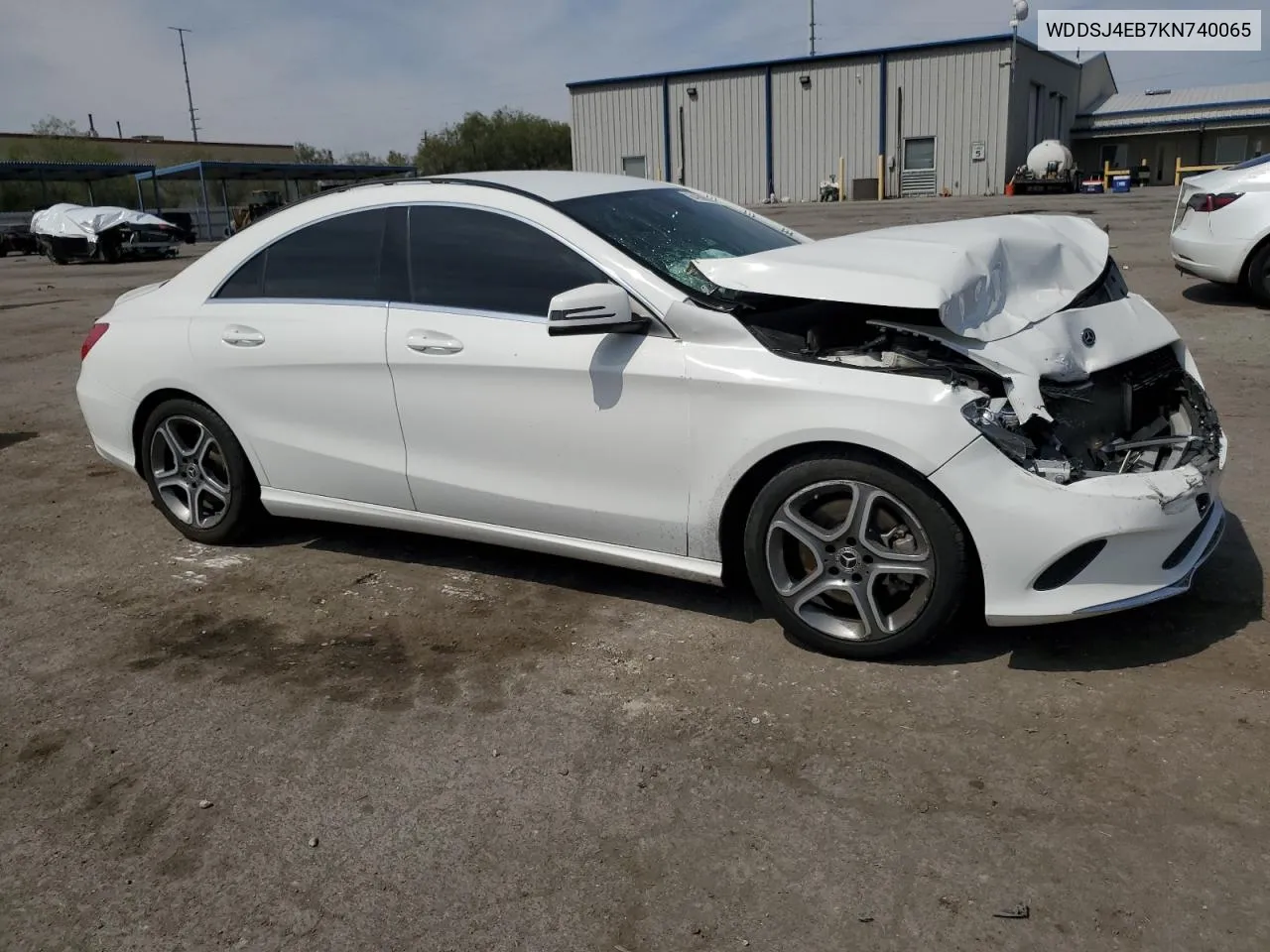 2019 Mercedes-Benz Cla 250 VIN: WDDSJ4EB7KN740065 Lot: 64908004