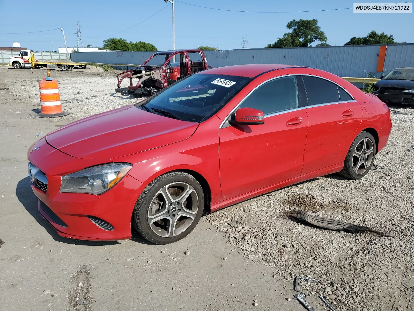 2019 Mercedes-Benz Cla 250 VIN: WDDSJ4EB7KN721922 Lot: 64978334