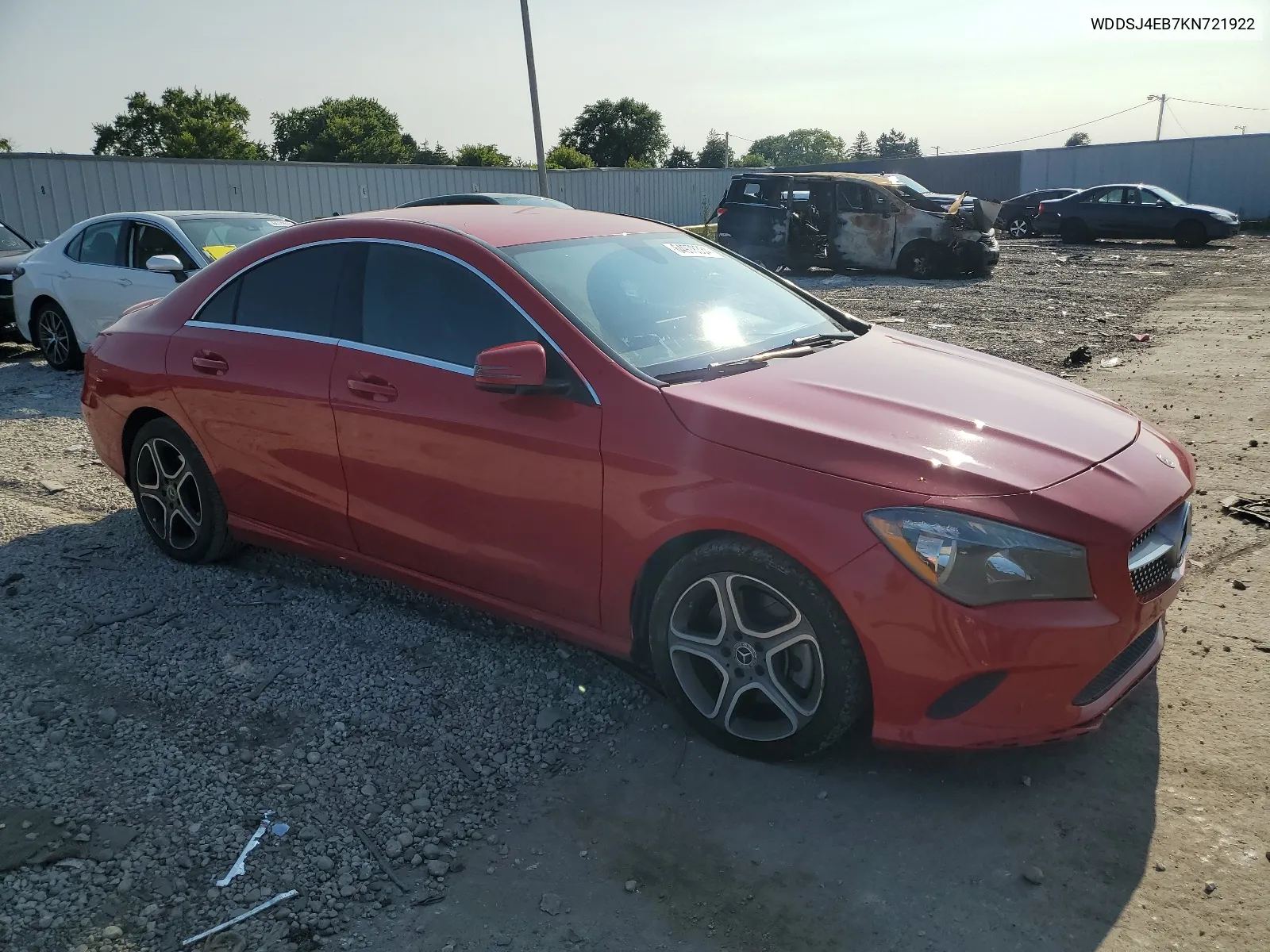 2019 Mercedes-Benz Cla 250 VIN: WDDSJ4EB7KN721922 Lot: 64978334