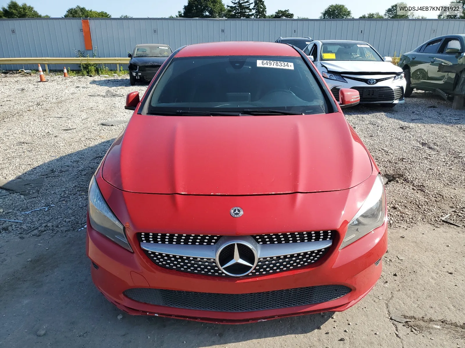 2019 Mercedes-Benz Cla 250 VIN: WDDSJ4EB7KN721922 Lot: 64978334