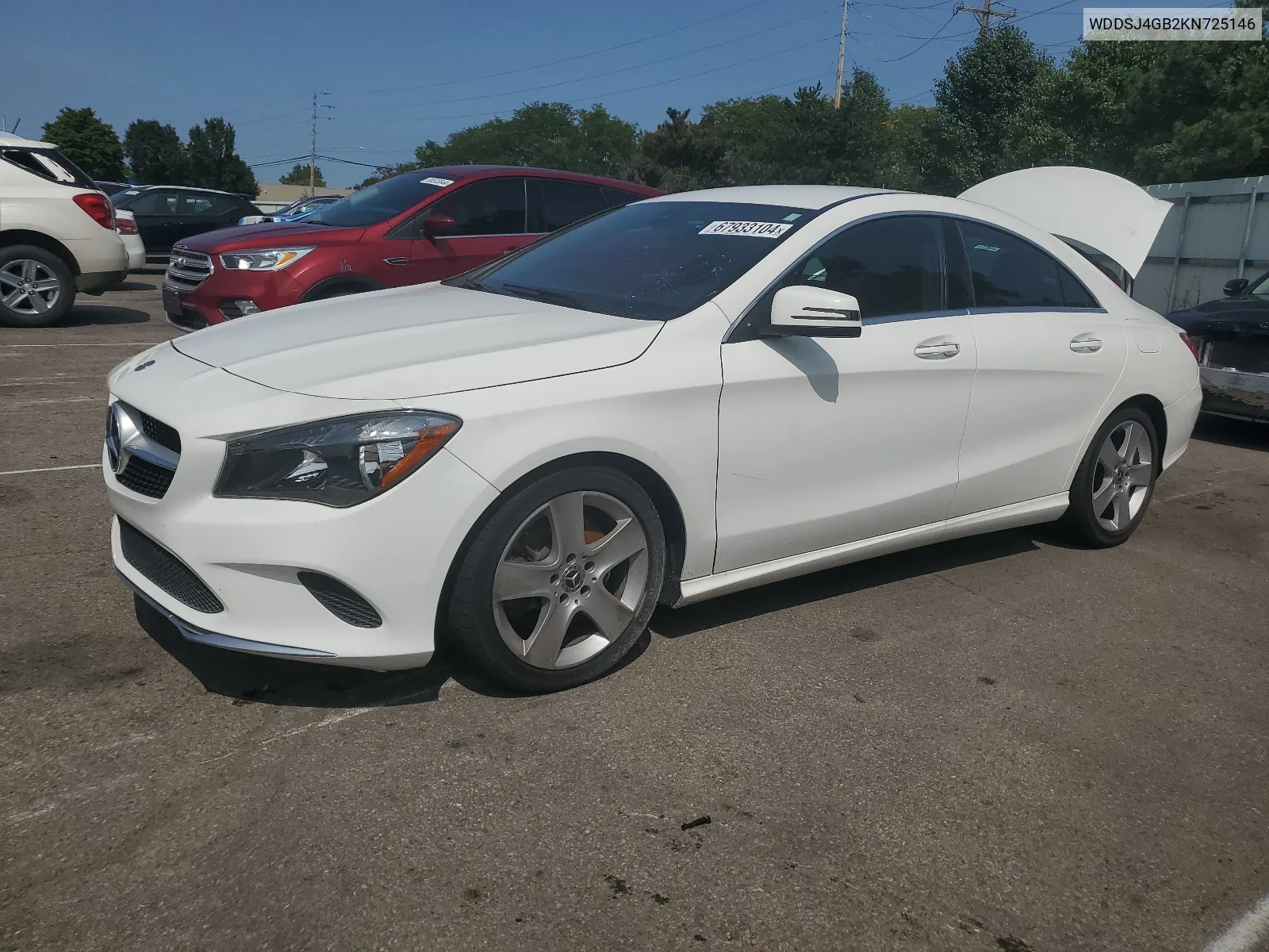 2019 Mercedes-Benz Cla 250 4Matic VIN: WDDSJ4GB2KN725146 Lot: 67933104