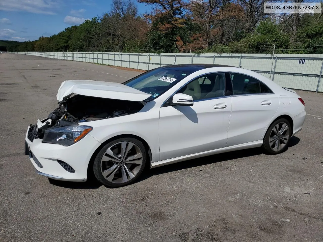 2019 Mercedes-Benz Cla 250 4Matic VIN: WDDSJ4GB7KN723523 Lot: 68363814