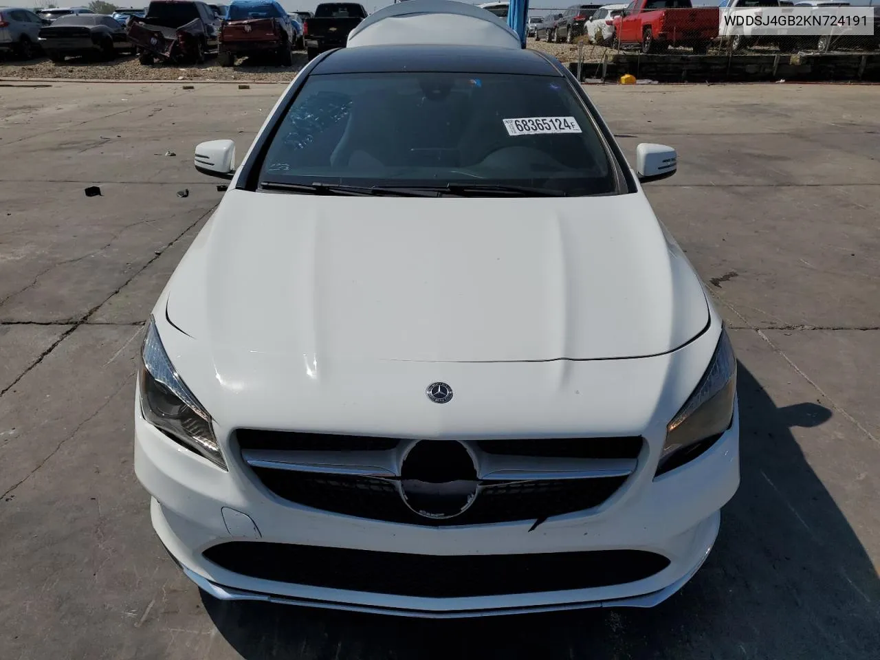 2019 Mercedes-Benz Cla 250 4Matic VIN: WDDSJ4GB2KN724191 Lot: 68365124