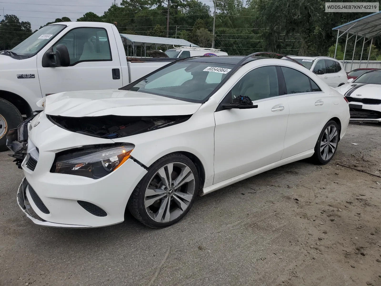 2019 Mercedes-Benz Cla 250 VIN: WDDSJ4EB7KN742219 Lot: 68544964