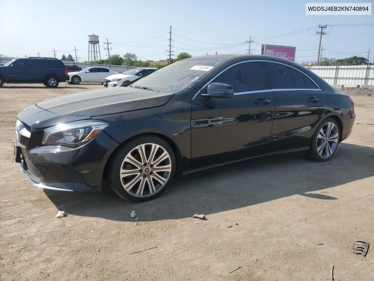 2019 Mercedes-Benz Cla 250 VIN: WDDSJ4EB2KN740894 Lot: 70765054