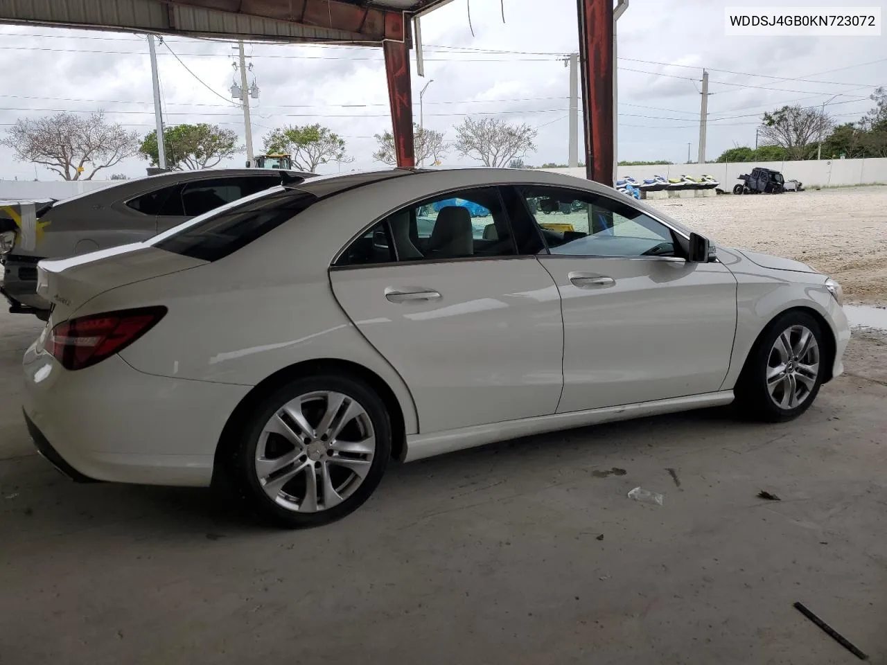 2019 Mercedes-Benz Cla 250 4Matic VIN: WDDSJ4GB0KN723072 Lot: 72226534