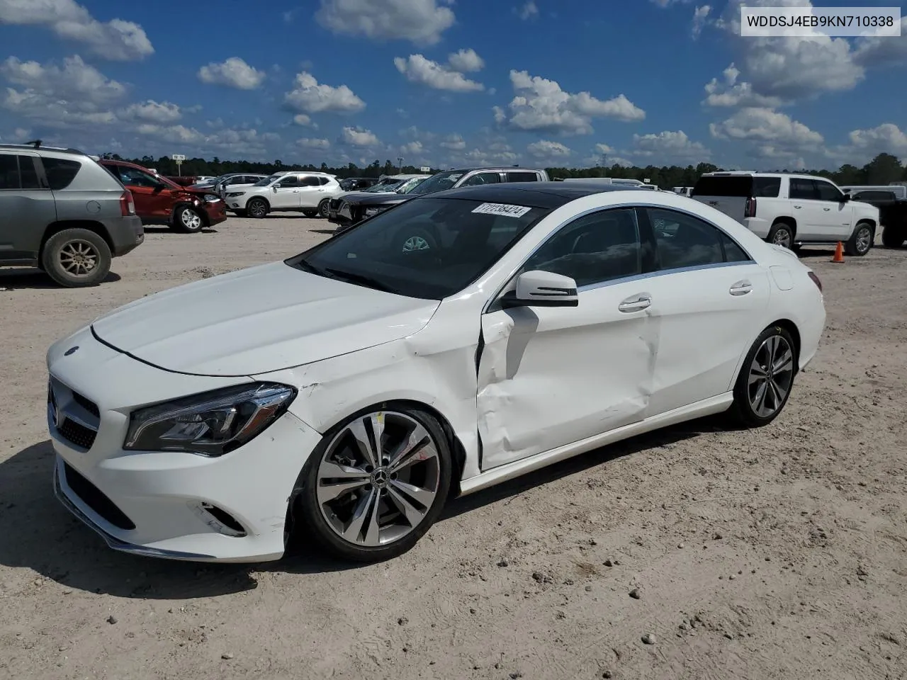 2019 Mercedes-Benz Cla 250 VIN: WDDSJ4EB9KN710338 Lot: 72238424