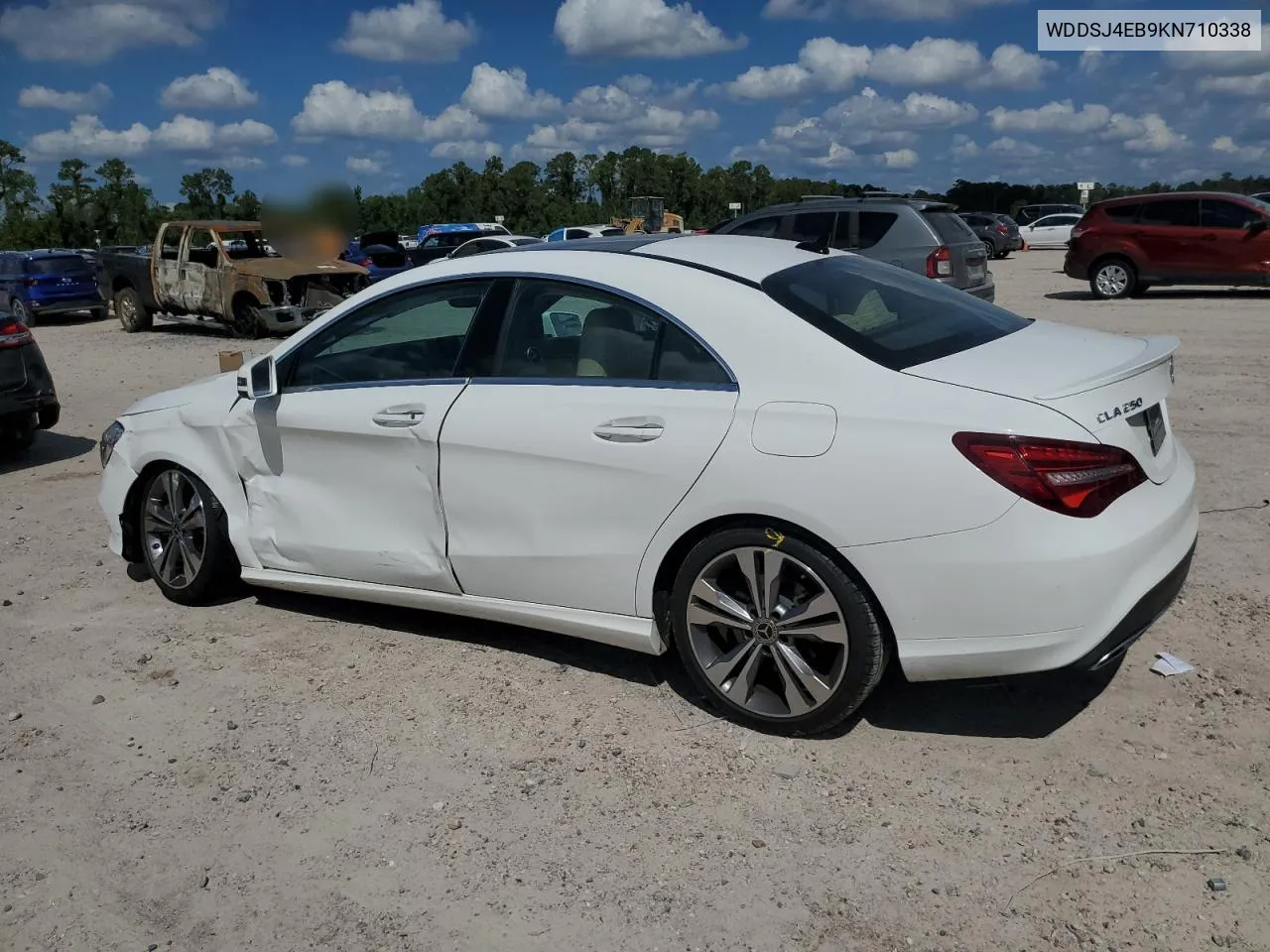 2019 Mercedes-Benz Cla 250 VIN: WDDSJ4EB9KN710338 Lot: 72238424