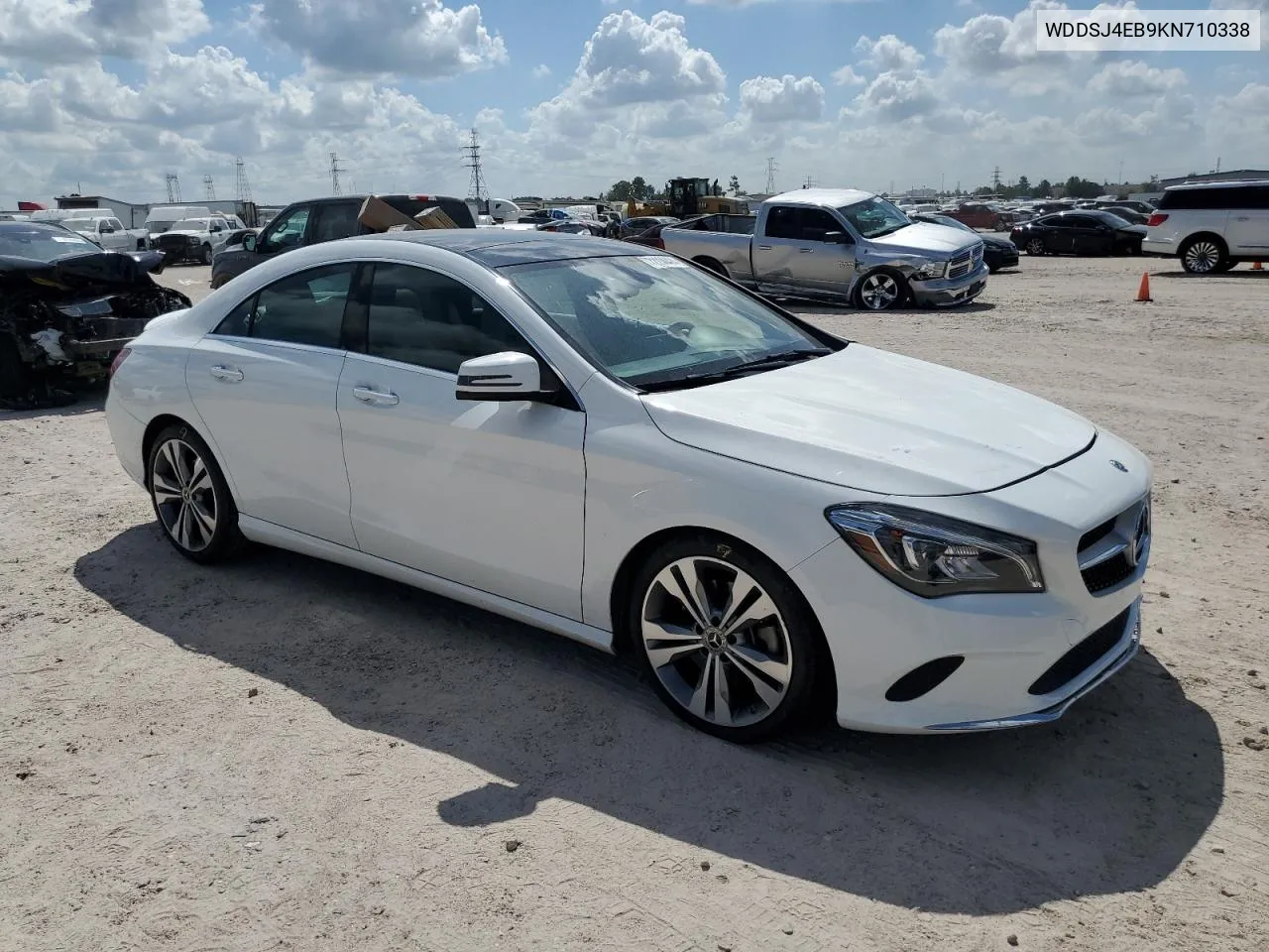 2019 Mercedes-Benz Cla 250 VIN: WDDSJ4EB9KN710338 Lot: 72238424