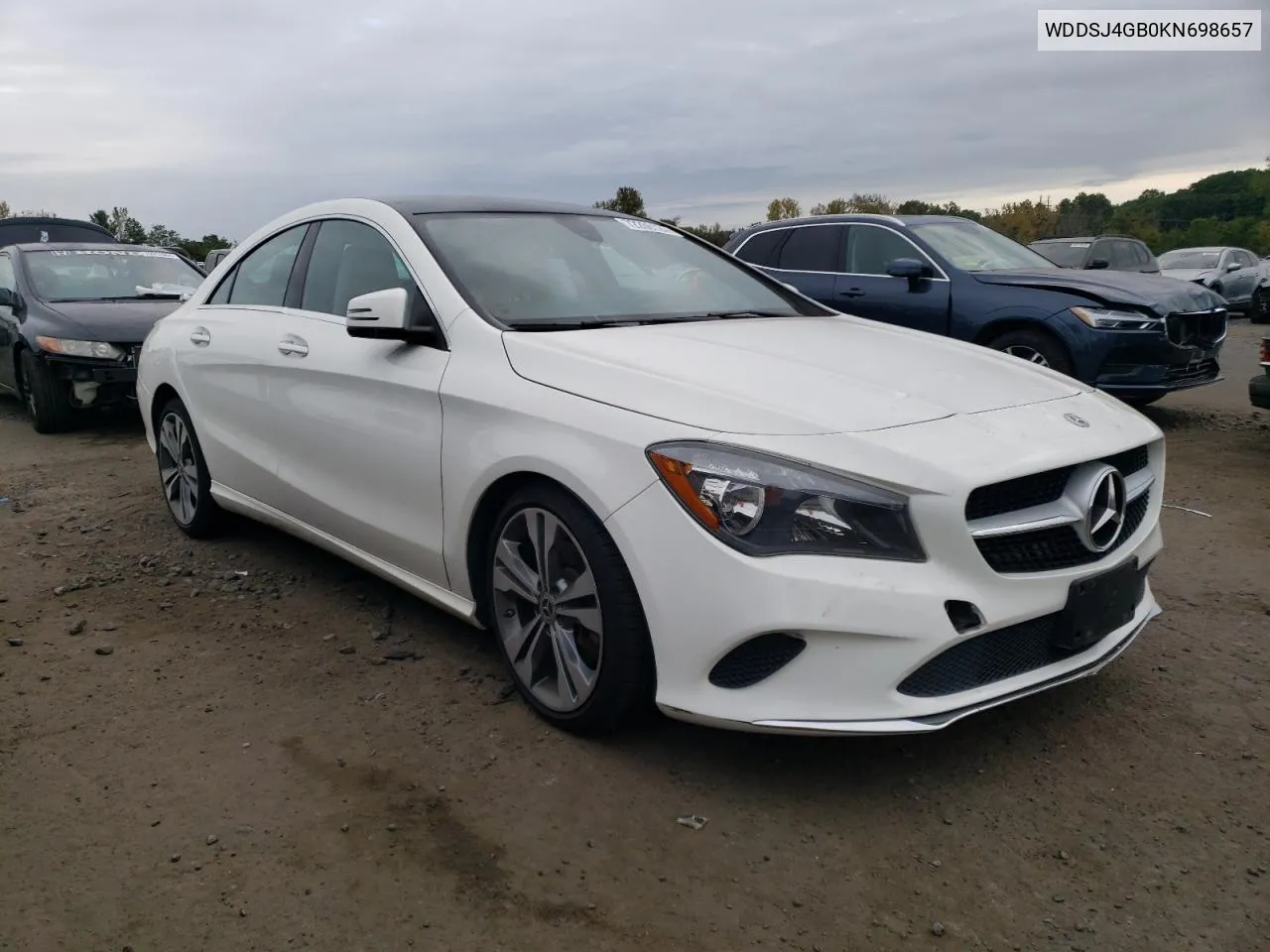 2019 Mercedes-Benz Cla 250 4Matic VIN: WDDSJ4GB0KN698657 Lot: 72266124