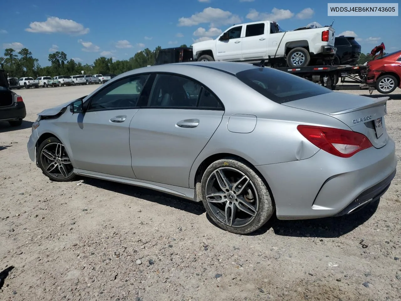 2019 Mercedes-Benz Cla 250 VIN: WDDSJ4EB6KN743605 Lot: 72855004